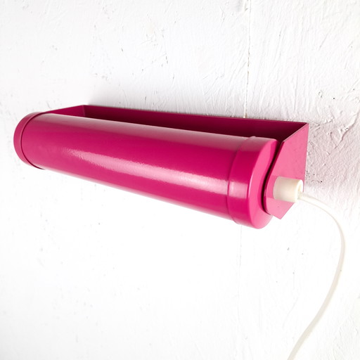 Vintage wandlamp g&g roze metaal jaren 70 Memphis Milano