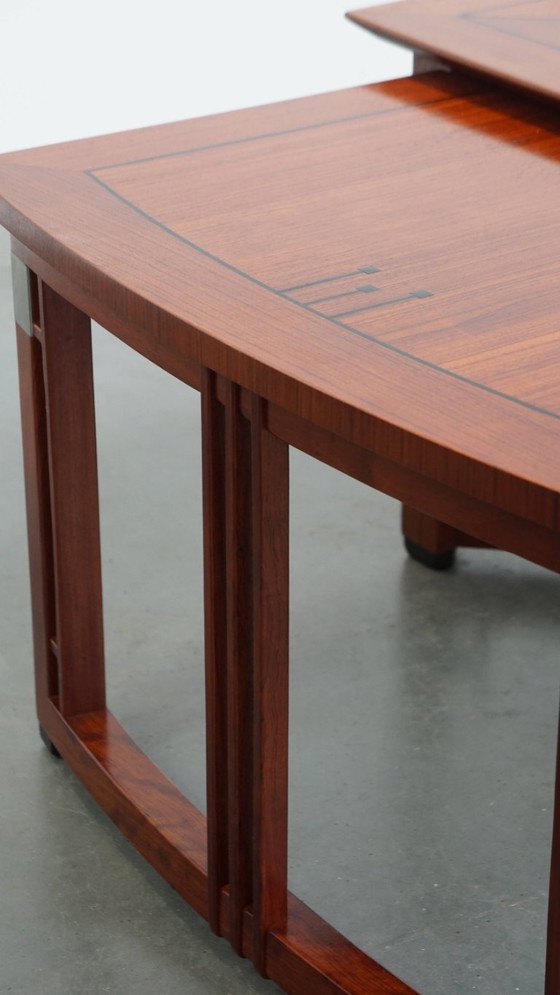 Image 1 of Gut erhaltener Art Deco Schuitema Design Couchtisch mit ausziehbaren Teilen aus der Decoforma Serie