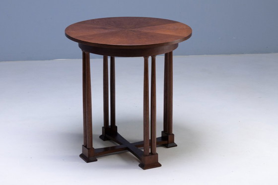 Image 1 of Art Nouveau Seating Set, Bentwood Table, Armchairs & Stools, circa 1910