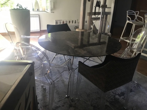 Tisch Kartell Glossy rund, Esstische, Marmor, Schwarz (Foto 3 von 15)