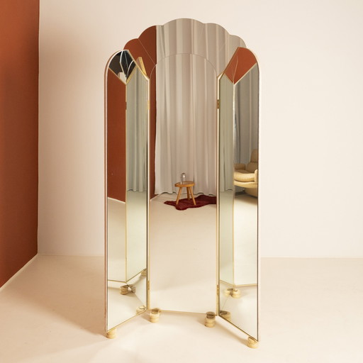Miroir de toilette Alain Delon pour Maison Jansen