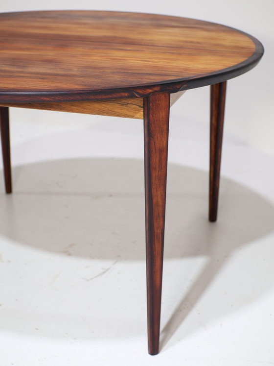 Image 1 of Henry Rosengren Hansen round extendable dining table rosewood