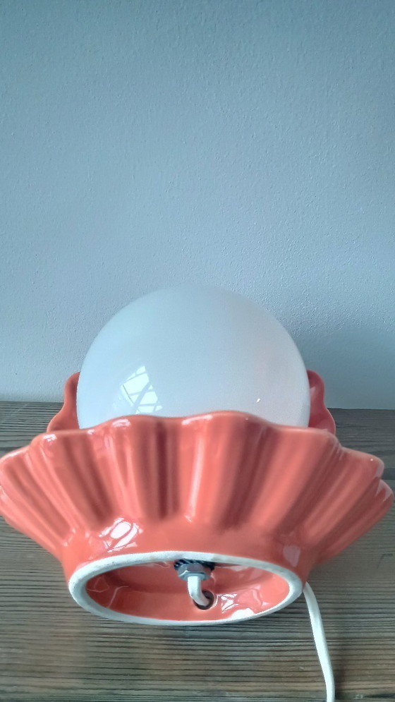 Image 1 of schelplamp uit de jaren 70