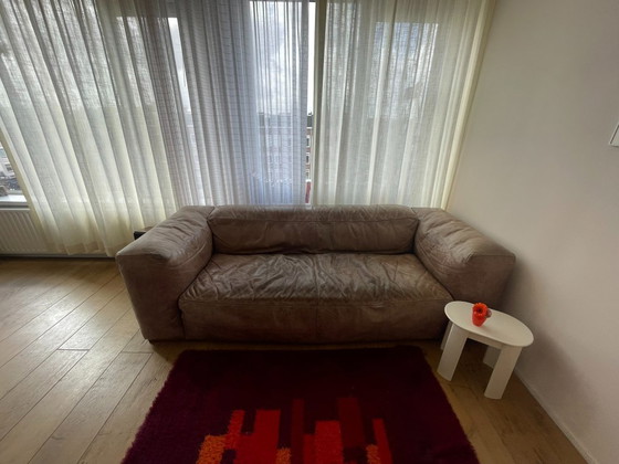 Image 1 of Divano vintage in pelle marrone