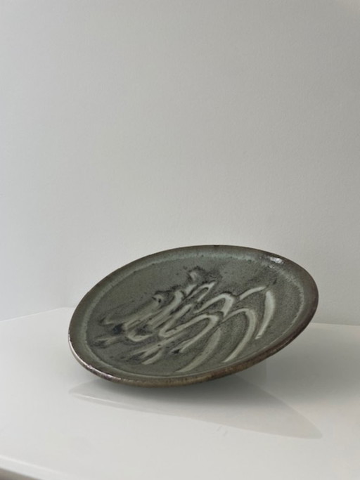 Vintage Taizé ceramic design bowl on a base