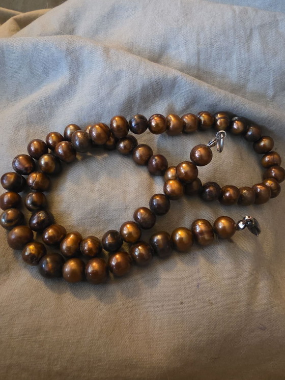 Bruine zoetwaterparelketting, Decoratieve objecten, Anders (foto 5 van 5)