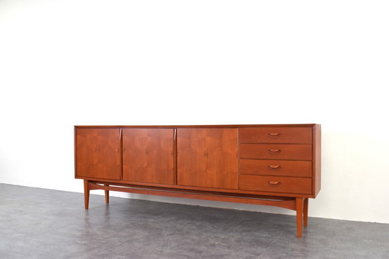 Image 1 of Mid-Century teakhouten dressoir van Heinrich Althoff, jaren 60.