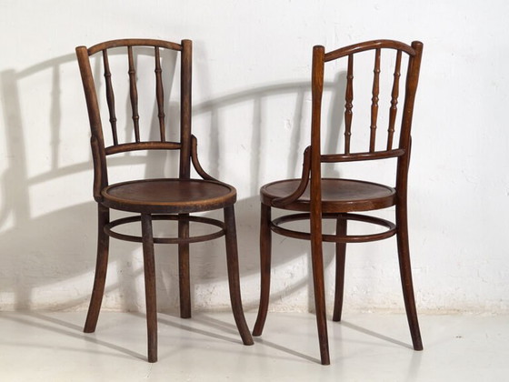 Sedie antiche stile caffè parigino (c.1920). Set di 6 pezzi #3 – Sedie da pranzo, Wood (photo 33 of 40)