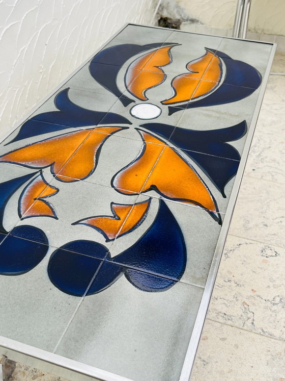 Tavolino Metakore in ceramica Vallauris, firmato Cedem – Tavolini da caffè, Chrome (photo 9 of 18)