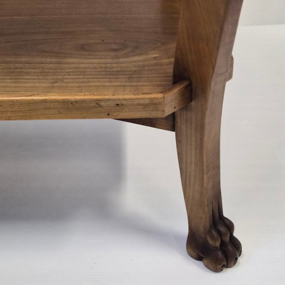 Image 1 of Consolle vintage in stile Art Déco e Art Nouveau con cigni e artigli di leone.