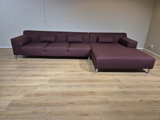 Zanotta Greg Corner Sofa - Wine red - Fabric - Top condition - Design.