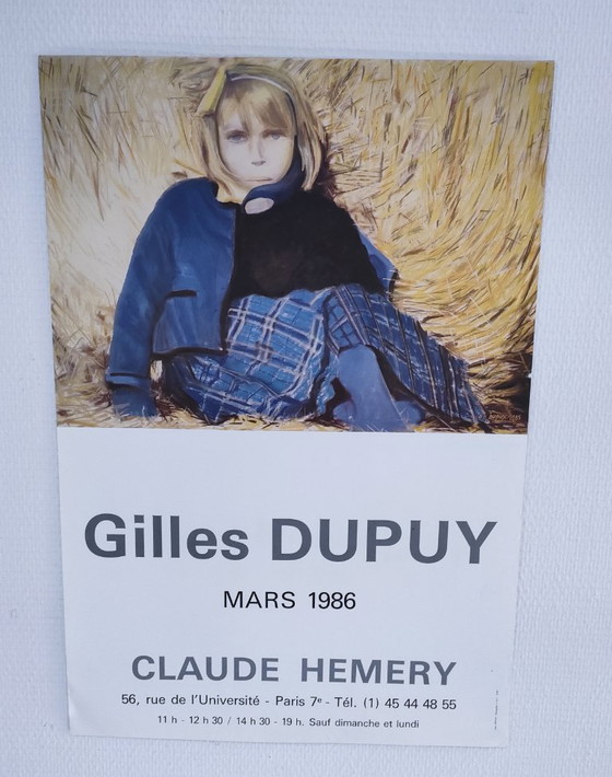 Image 1 of Manifesto di Gilles Dupuy, mostra di Parigi 1986