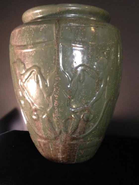 Vase Art Déco n° 761 animalier avec singes par Roger Guerin, années 1930 – Ceramic, Art Deco (photo 6 of 10)
