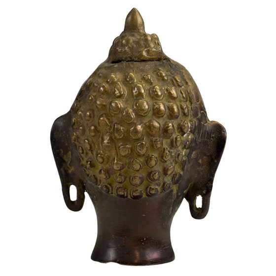 Cabeza de Buda de Bronce – Estilo Tailandés – Escultura Decorativa – Bronze (photo 5 of 9)