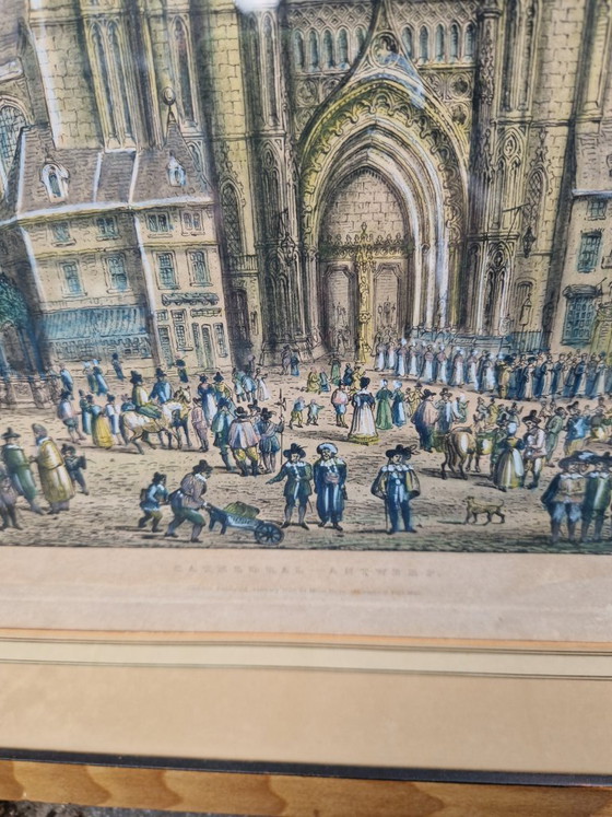 Old Engraving – Antwerp Cathedral – John Coney – Photo frames, Other (photo 4 of 6)