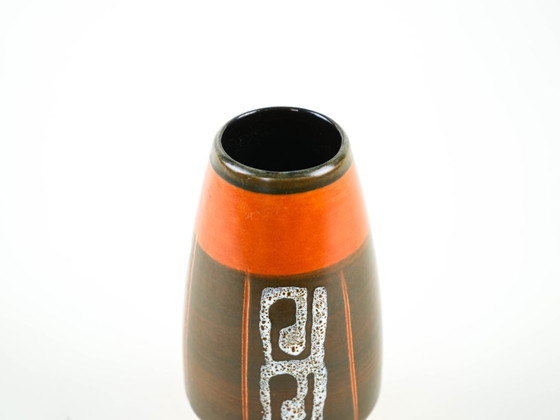 Ceramic-vase-German-design-1970s-made-in-West-Germany-D0760, Multi Color (photo 5 of 9)