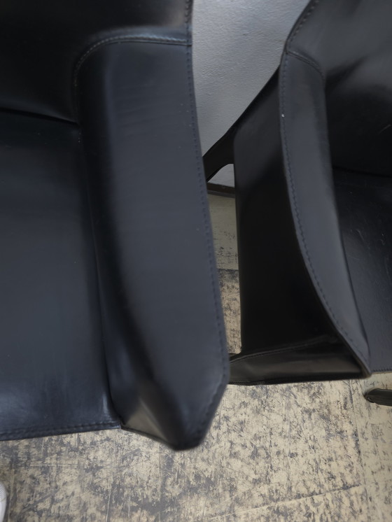 Image 1 of 6x Cassina Cab Stühle Lederstühle Sessel Bellini