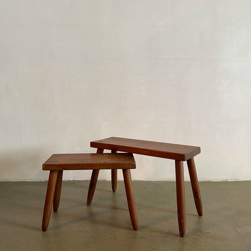 Ensemble de 2 tables de studio N.S. Riley, États-Unis, années 1950