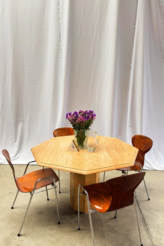 Image 1 of Esstisch aus Marmor in Rosa Portogallo-Marmor