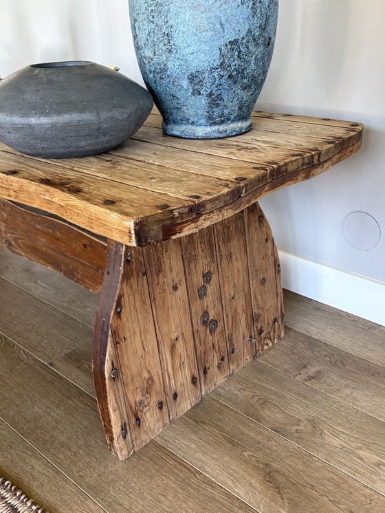 Image 1 of Wabisabi solid wood coffee table 'Baukje'