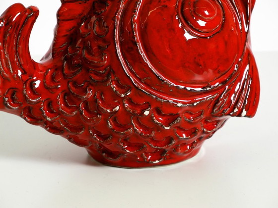 Image 1 of Beautiful 1960s ceramic fish money box by Aldo Londi for Bitossi Italy