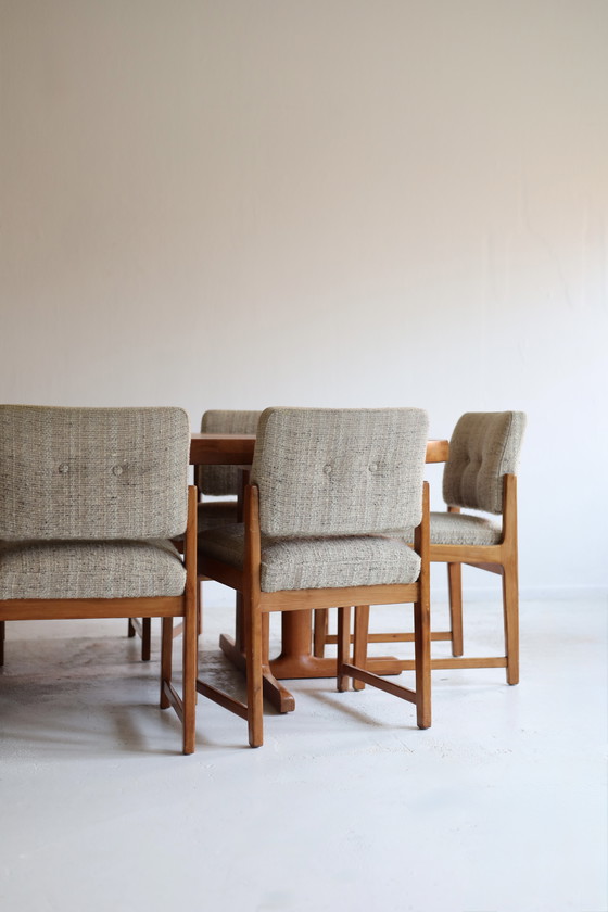 Image 1 of Table de salle à manger extensible en teck, années 1950/60