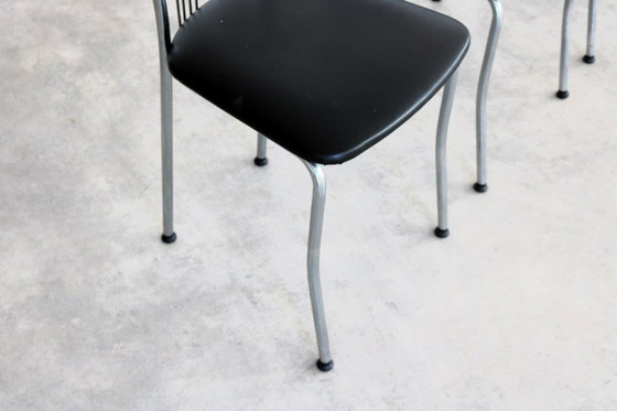 Image 1 of 4x vintage eetkamerstoelen 