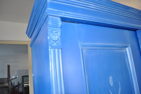 Armoire Double Ancienne Peinte à la Main (photo 5 of 8)
