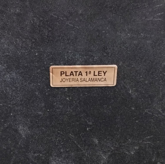 Image 1 of WOODEN BOX WITH STERLING SILVER LID