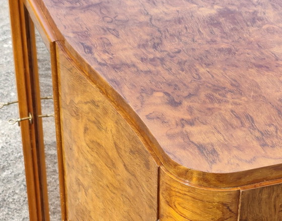 Credenza Art Déco – Credenza in Noce Burl con Vetrina in Vetro - Anni '30 – Credenze (photo 15 of 28)