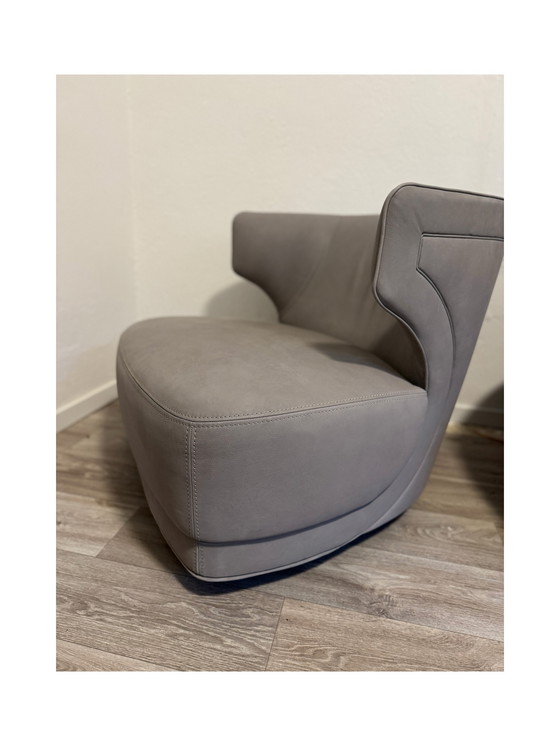 Image 1 of Luxe leren fauteuil van Designerbrand