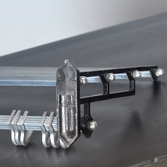 Appendiabiti Art Déco, anni '50 – Metal, Aluminium, Vintage (photo 7 of 8)