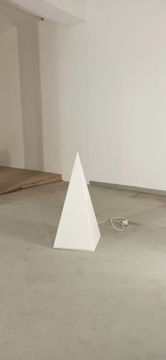 Image 1 of Vintage pyramid shaped floor lamp 