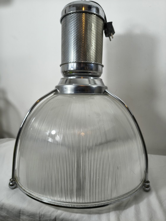 Image 1 of Grote industriële hanglamp met 3 fittingen 