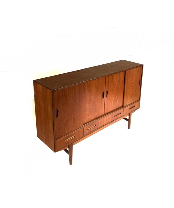 Image 1 of buffet haut/bar vintage danois en teck des années 60