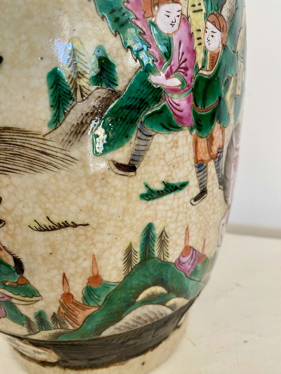 Image 1 of Vase balustre ancien Nankin