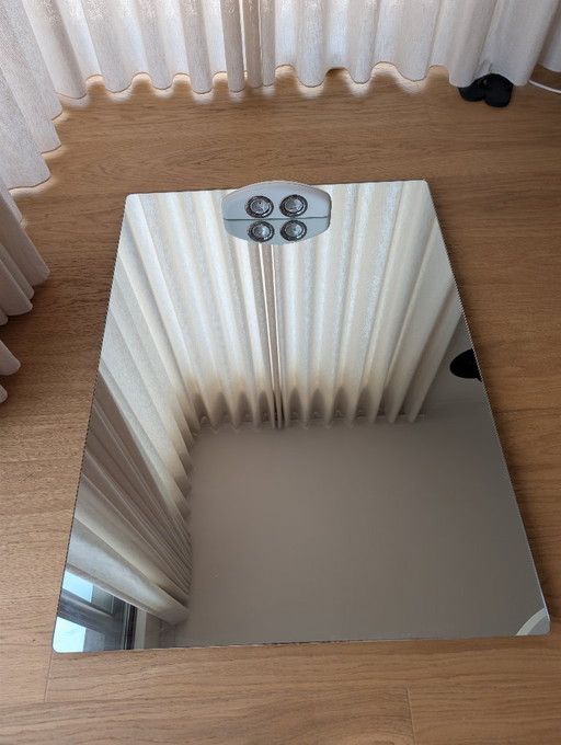 Miroir vintage des années 90 avec éclairage