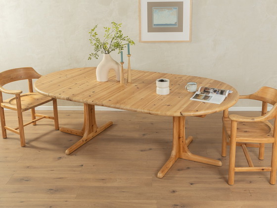 Image 1 of 70er Jahre Massiv-Esstisch, ausziehbar