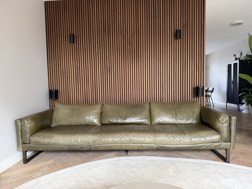 Canapé d'appoint 4,5 places Massai en cuir olive Loods 5