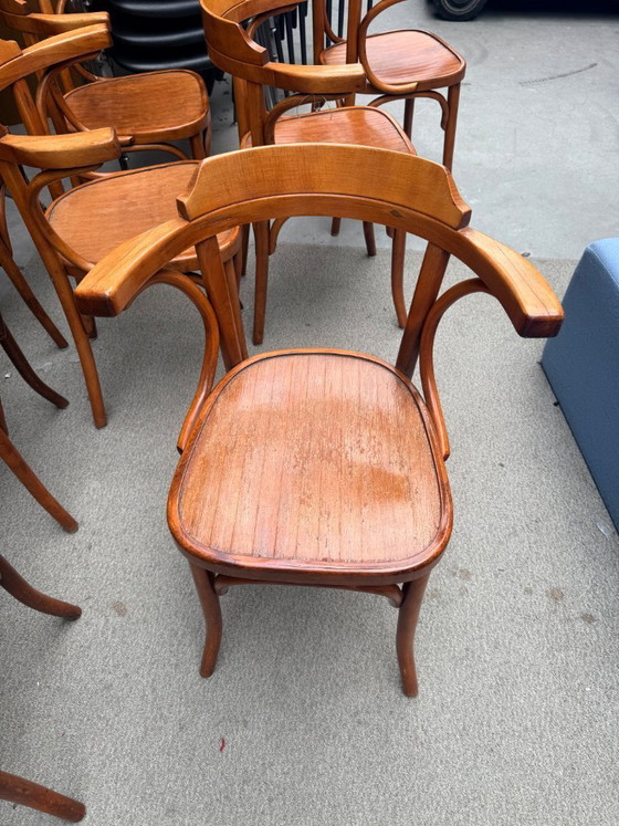 Image 1 of 8 chaises vintage de café/bistro (lot de 8)