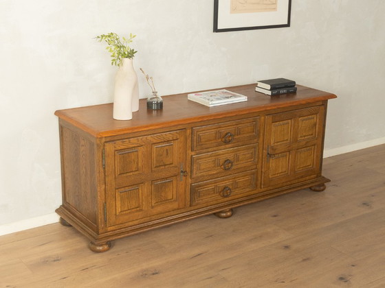 Brutalistisches Sideboard, 1960er Jahre, Holz, Braun (Foto 4 von 9)