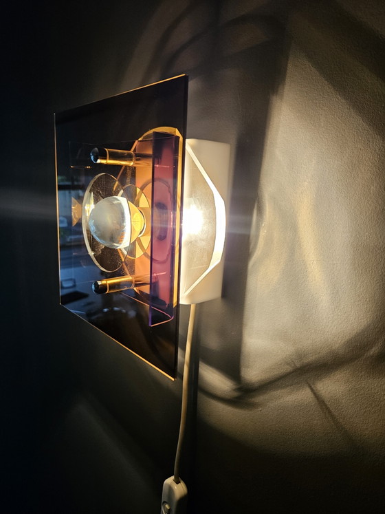 Image 1 of Lampe murale Herda Space Age en plexiglas