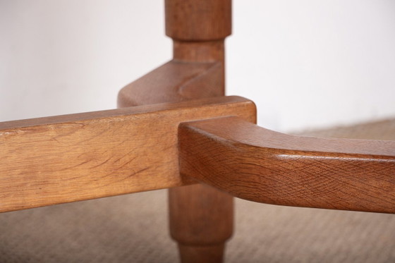 Image 1 of Très grande table de repas extensible, 320 cm, en chêne par Guillerme et Chambron pour Votre Maison 1960.
