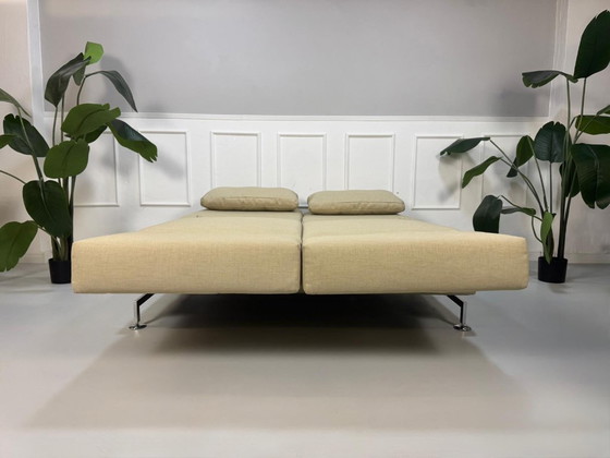 Image 1 of Brühl Moule Sofa Beige Sand Sleeper Sofa Designer Couch