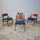 Vestervig Eriksen, vintage 60s Danish dining chairs