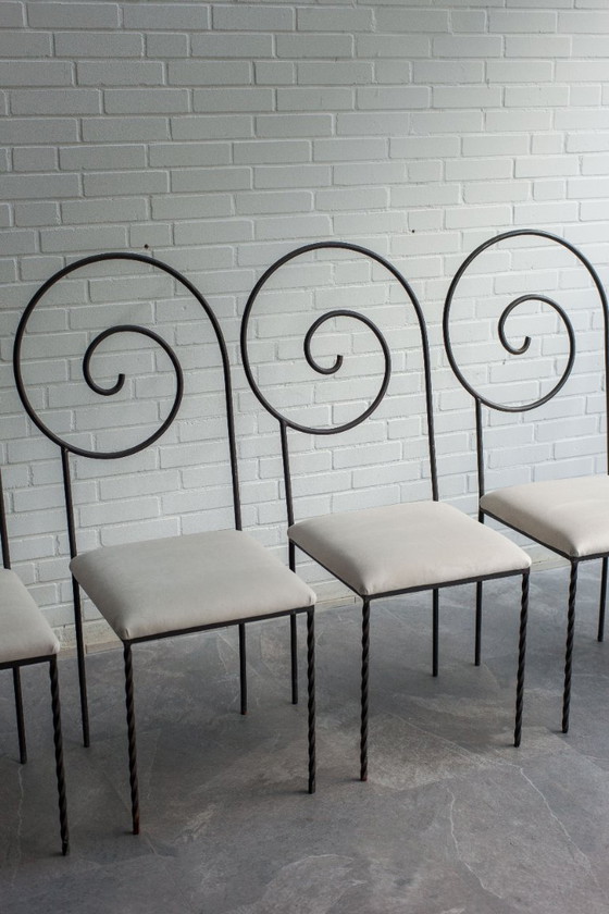 Image 1 of Suspiral chairs by Luigi Serafini for Sawaya & Moroni, Italy, 1980s