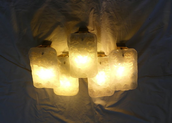 Image 1 of Kaiser wandlamp, wandlamp, ijsglas, jaren 60/70, UK1aeb
