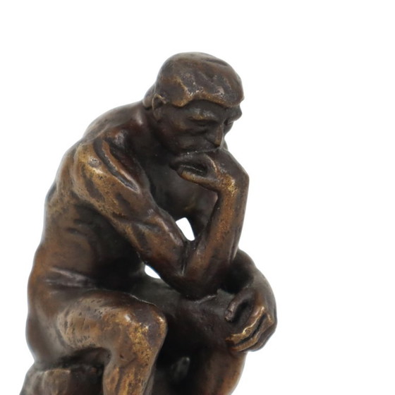 Naar Auguste Rodin Le Penseur De Denker Reproductie In Brons – Decoratieve objecten, Bronze (photo 8 of 10)