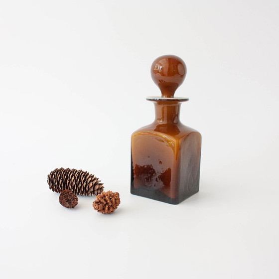 Vintage 1960s Brown Opaline Glass Bottle from Marinha Grande – Table accessories (photo 2 of 12)