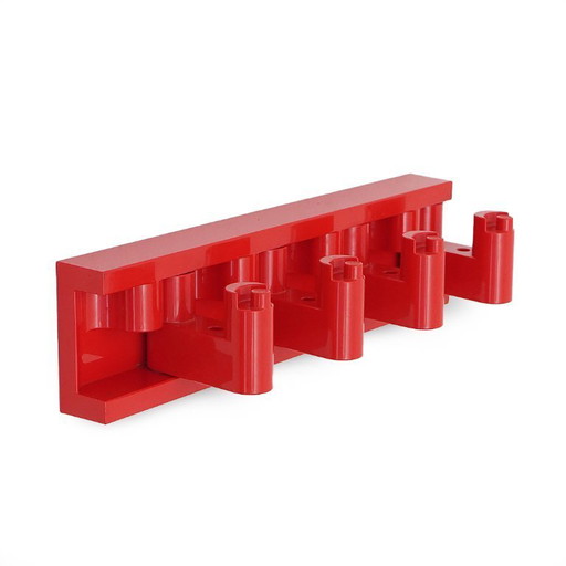 Porte-manteau "Minivip" en plastique rouge par Benanti et Brunori pour Velca, années 1960.